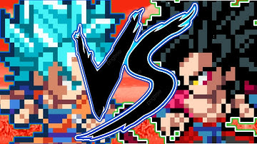Goku SSB Vs Goku Xeno Ssj4 (On Kinemaster) Sprite Animation