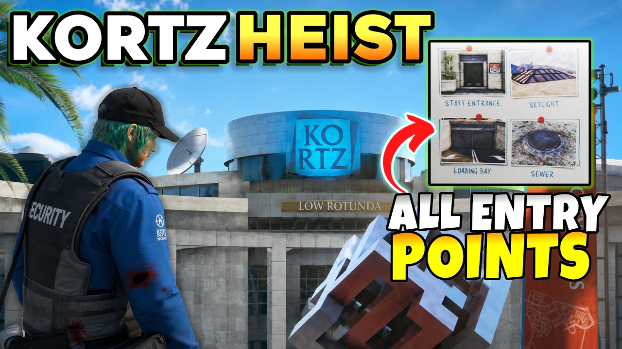 GTA Online The Kortz Center Heist All Entry Points (How to Scope Out ...