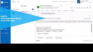 Ignite: Vorlagen in E-Mails, Chat und SMS: Mitel CX für MiVoice Business