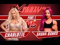 WWE RAW / SASHA BANKS vs. SHARLOTTE / Саша Бенкс vs. Шарлотта