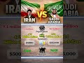 Iran vs Saudi Arabia🇮🇷🇸🇦— Who Is Stronger? #shorts