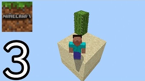 Minecraft PE - SkyBlock Survival - Sand Island - Gameplay Part 3