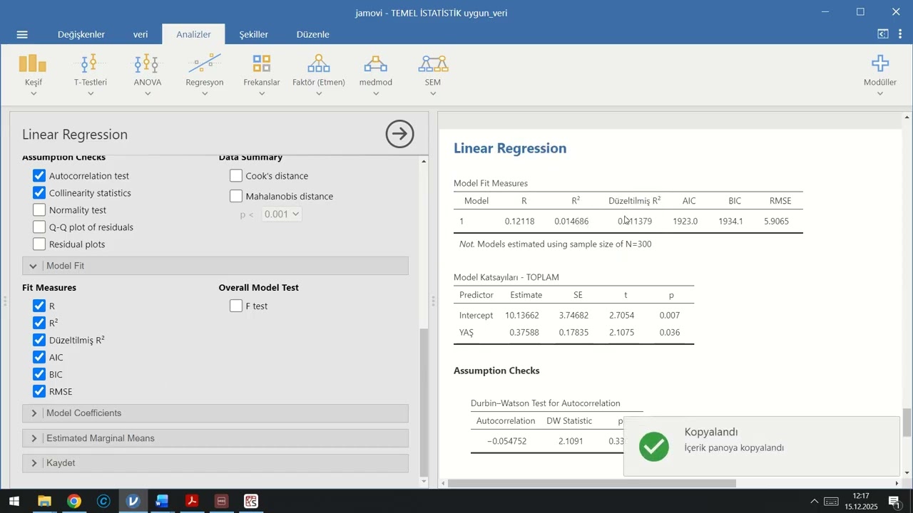 TEMEL İSTATİSTİK 4-4.  ÖDEV