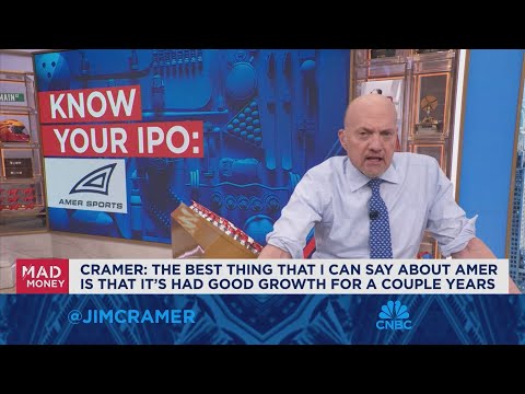 The best thing I can say about Amer Sports is its had good growth for a couple years: Jim Cramer Episode cover