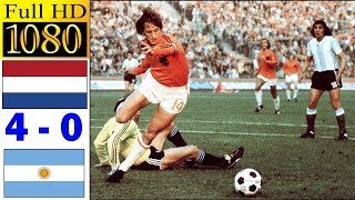 Netherlands 40 Argentina world cup 1974 | Full highlight | 1080p HD | Ruud Krol | Johan Cruyff
