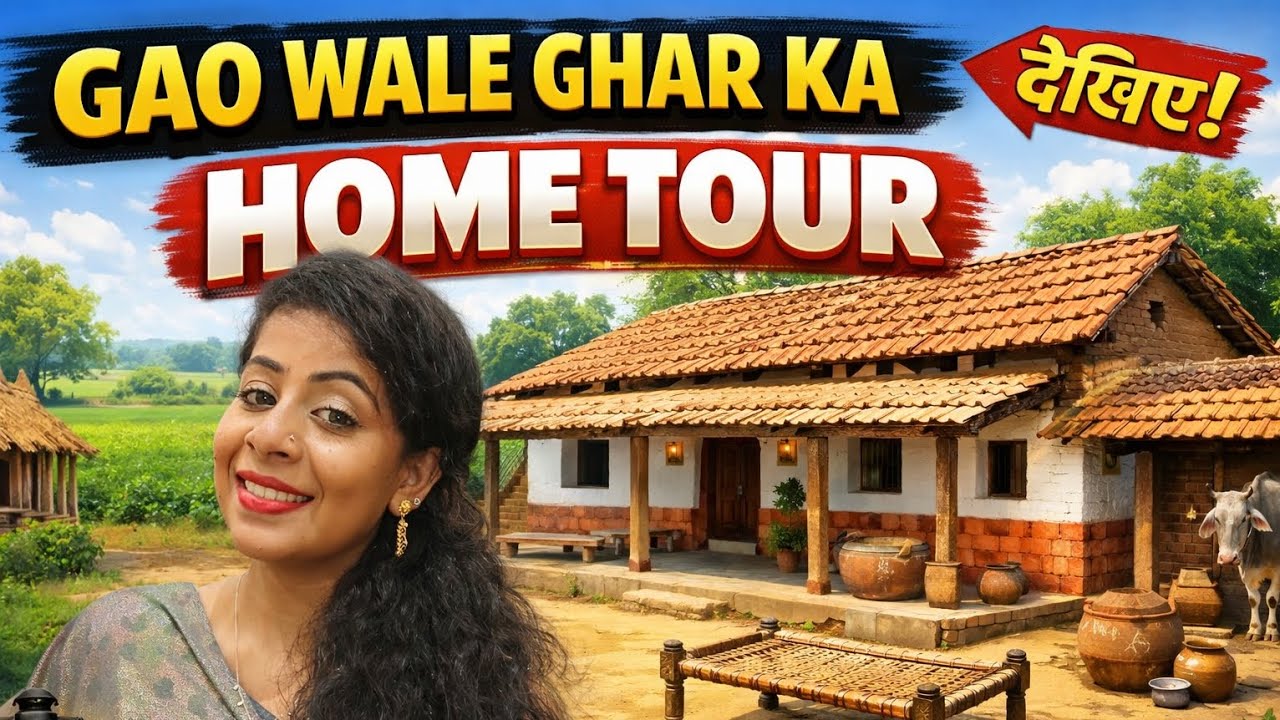 Home tour of my house in the village 😀 🏠🏡🏡🏠Such a big House ❓ #vlog #villagevlog 