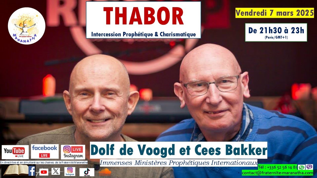 Thabor avec Dolf de Voogd van der Straaten  et Cees Bakker-Pourquoi le monde est sécoué actuellement
