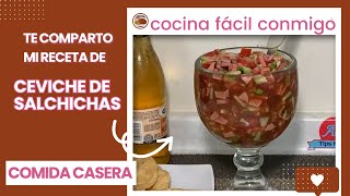 Ceviche de salchichas facil y rápido !