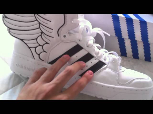 Unboxing of the ALL NEW Adidas Jeremy Scott Wings shoe 2.0 - YouTube