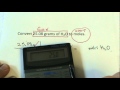 Grams to Moles Conversions