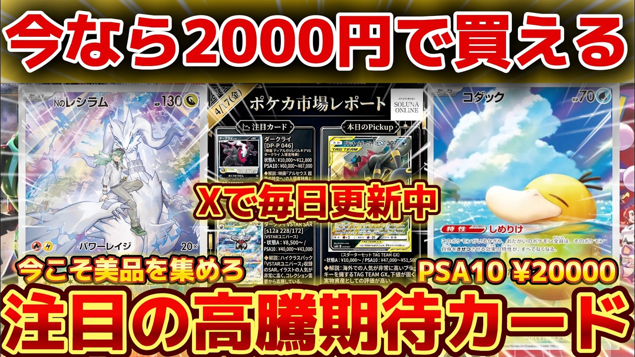 ポケカ高騰】今なら2000円で買える！注目の高騰期待カード！ - YouTube