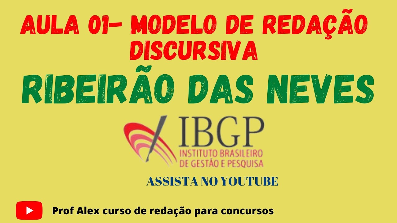 IBGP - Redação - Modelo pronto 