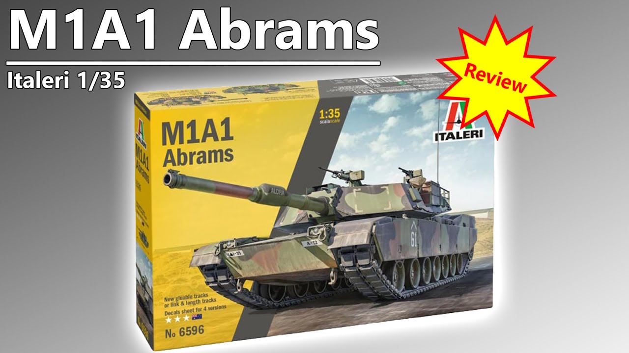Unboxing ~ M1A1 Abrams - Italeri 1/35 Tank Model Kit Review 