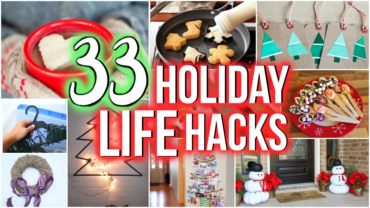 33 Holiday Life Hacks Everyone Should Know!! - YouTube