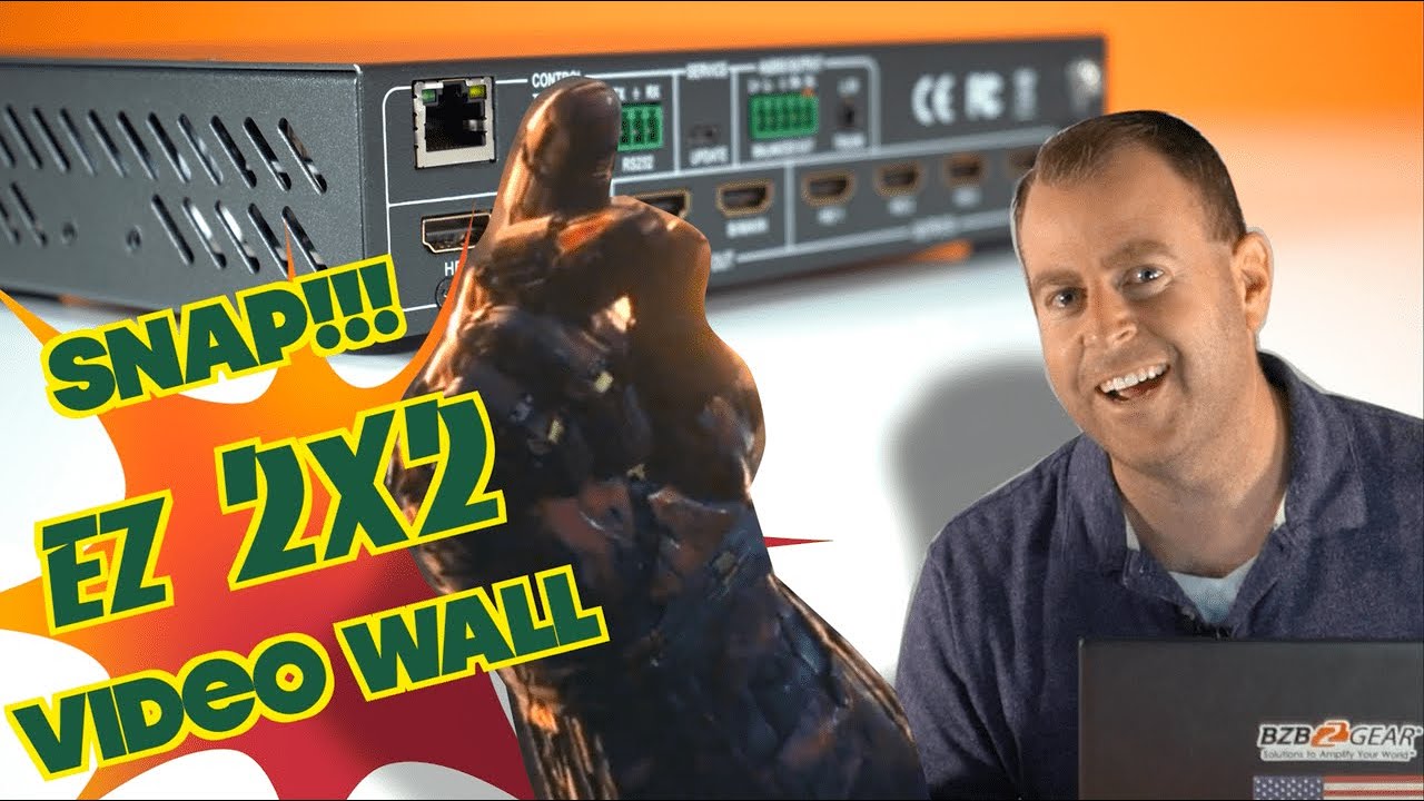 How to Set Up a Professional 2x2 Video Wall for 4K TVs | BZBGEAR BG-UHD-VW24