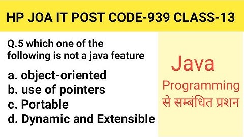 HPSSC JOA IT 939 EXAM || Java Programming Questions