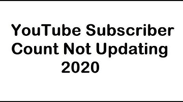 YouTube Subscriber Count Not Updating 2020 | Gucciblacks Gcity