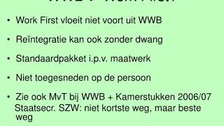 Work First Een Succes