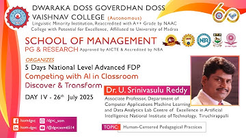 National Level Advanced Online FDP - Competing with AI in Classroom Discover & Transform - DAY - 4