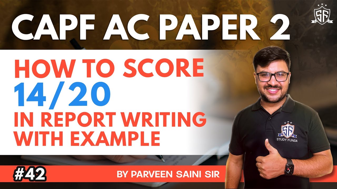 report writing capf example