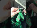 My Slytherin Inspired Christmas stocking is giving more Minecraft 🤦♀️😝#knitting #yarn