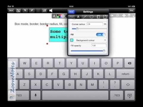 Zoomnotes Text How-to tutorial