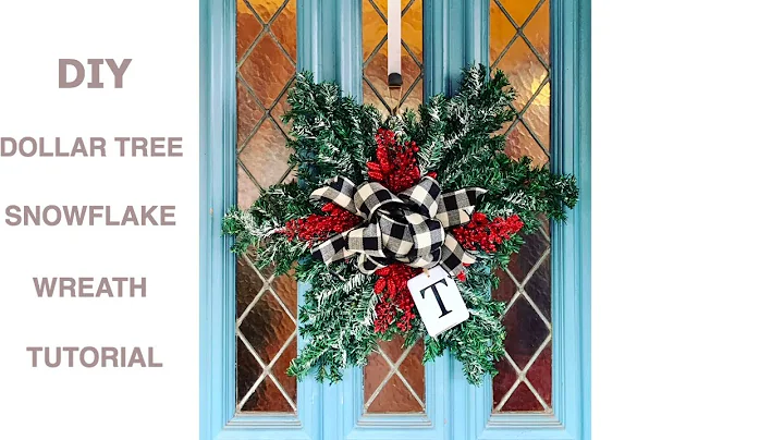 EASY! Gorgeous DIY DOLLAR TREE Snowflake Wreath Tu...
