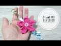 ♥️ Chaveiro flor de fuxico super fácil | yo-yo flower♥️