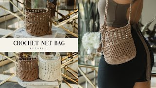 CROCHET NET BAG TUTORIAL #EP.16 | สอนถักกระเป๋าโครเชท์ทรงกลม ถักง่ายสำหรับมือใหม่
