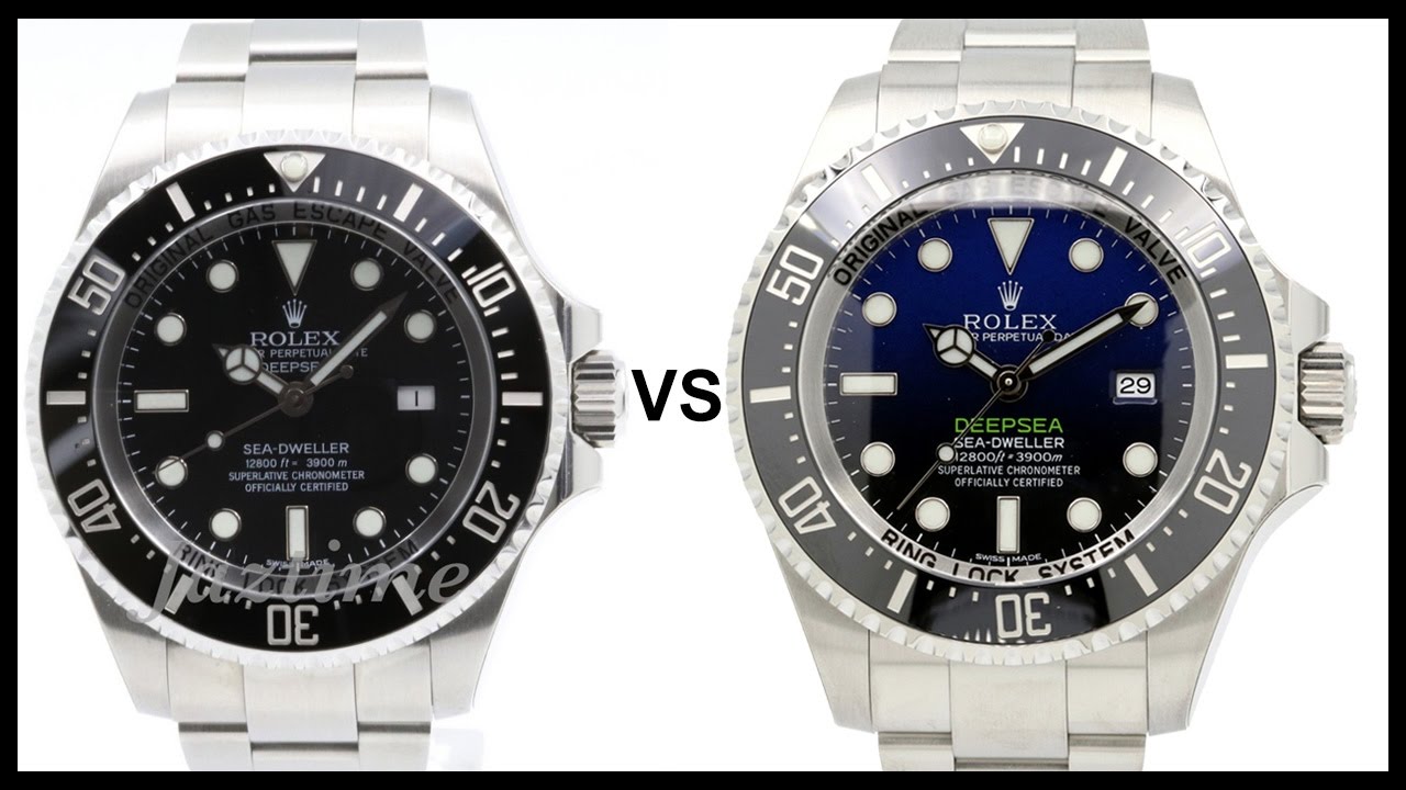 Rolex Deepsea Black vs. 2016 Deepsea D 