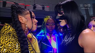 Bianca Belair, Naomi, Iyo Sky,And Rhea Ripley Backstage Segment - Wwe Raw 112524