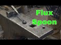 Flux spoon for forge welding