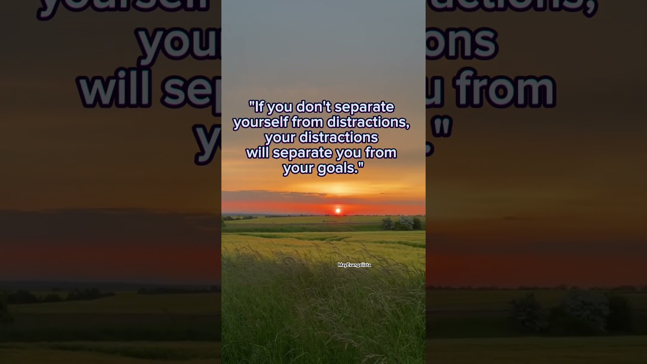 If you don’t separate yourself from destruction, 