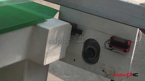 Chinese cnc router installation of the gantry by sliding the guide rail block