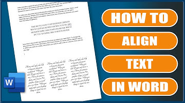 How to ALIGN TEXT in Word | TEXT BOXES | Centre Text in MS Word
