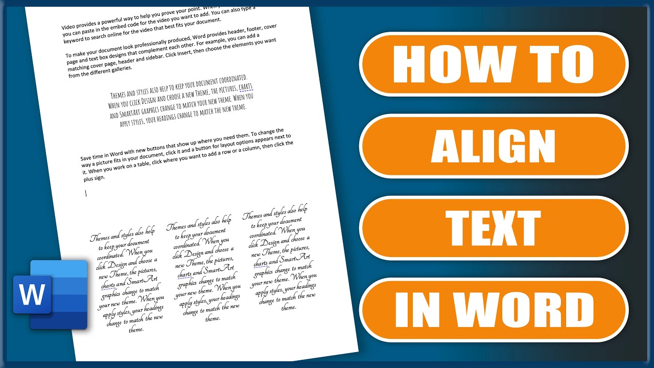 how to center text in word textbox