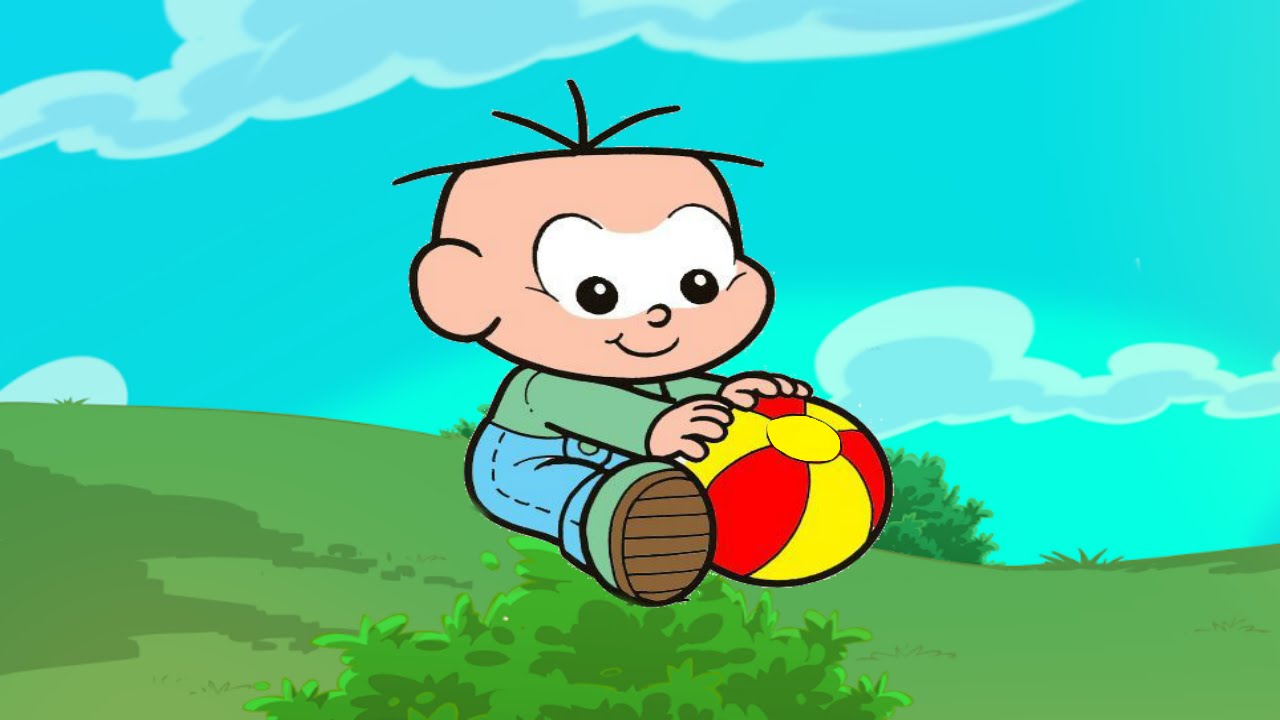 turma da monica completo desenho do cebolinha bebe brincando portugues ...