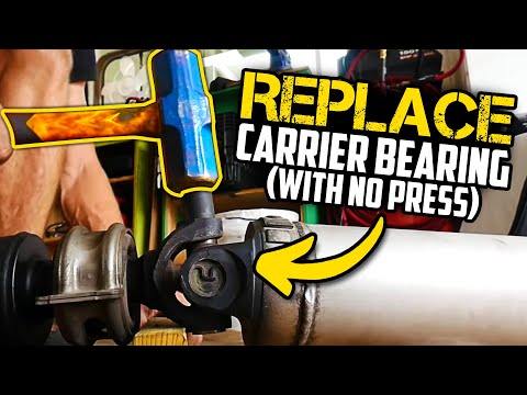 Replace Center Support or Carrier Bearing on Toyota Tundra Tacoma ,No Press or Special Tools U Joint