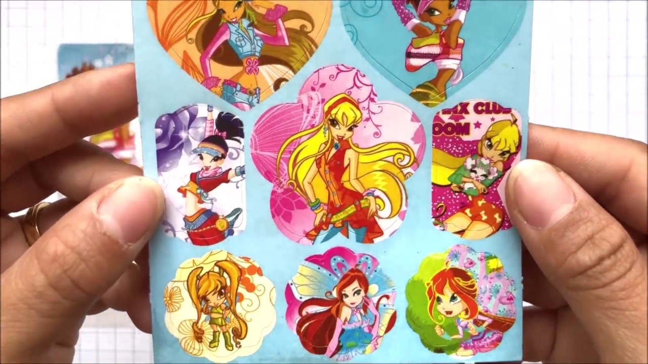Đồ Chơi Dán Hình Công Chúa Winx: Bloom, Stella, Tecna, Flora, Musa, Layla -  Sticker Winx (Chim Xinh) - Youtube