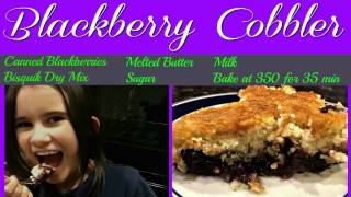 Blackberry Cobbler with Bisquick