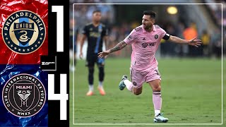 philadelphia vs inter miami 1-4 Resumen y Goles | semi de Final | Leagues cup 2023