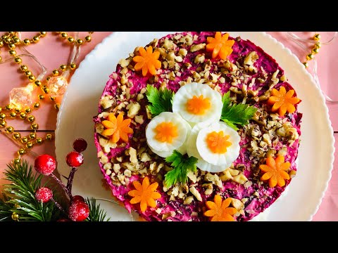 САЛАТ С КУРИЦЕЙ И СЫРОМ.ПРАЗДНИЧНЫЙ САЛАТ НА НОВЫЙ ГОД!