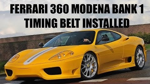 FERRARI 360 TIMING BELT BANK 1 INSTALLATION