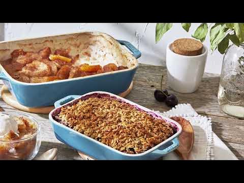 Staub Ceramic 2-pc Rectangular Baking Dish Set, Rustic Turquoise