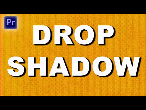 How To Add Drop Shadow On Text In Premiere Pro 2022