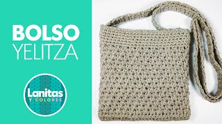 BOLSA TEJIDA A CROCHET [PUNTO TRINITY] PASO A PASO | LANITAS Y COLORES