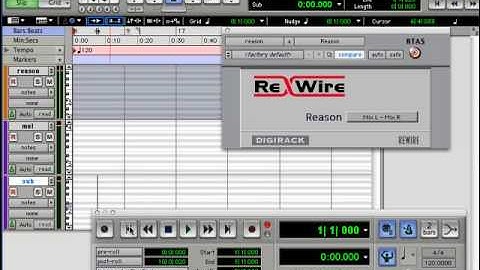 Reason 3: 32 - Rewire with Pro Tools step by step