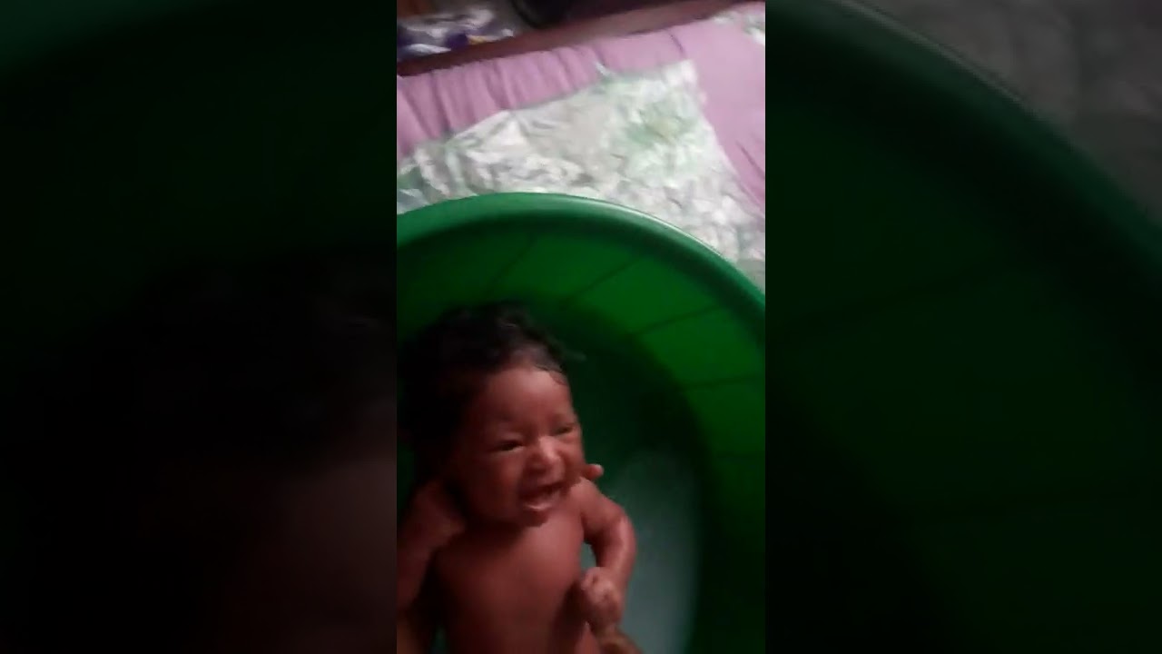 how to bath your baby girl for the first time YouTube