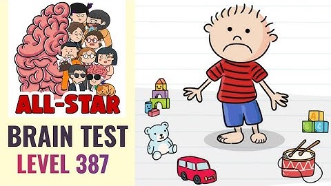 Brain Test All Star Level 387 | Cheer him up | Walkthrough