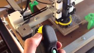 Mini Router version 2.5 made of 3D printed parts controlled by Mach3